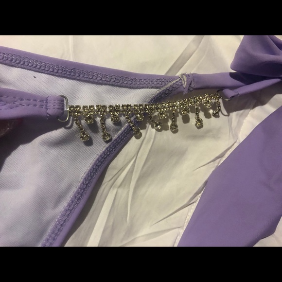 Purple rhinestone SHEIN bottoms - Picture 5 of 7